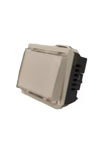 Vimar 17020.B Idea Módulo Estrecho Placa Botón 1P No 10A 12-24V Blanco compatible solo con soportes de 2 módulos
