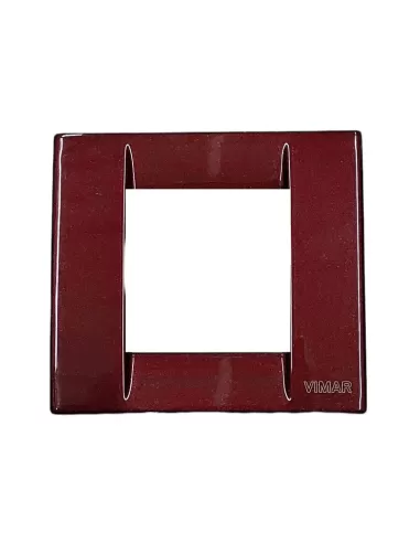 Vimar 17092.25 Placa Idea Classic 1/2 Módulos Burdeos Metalizado