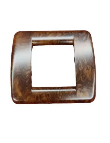 Vimar 17093.41 Idea Placca Rond� 1/2 Moduli Radica Noce