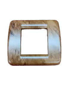 Vimar 17093.42 Idea Round Plate 1/2 Modules Cherry Root