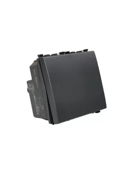 Vimar 20008.2 Pulsante 1P No 10A 2 Moduli Grigio