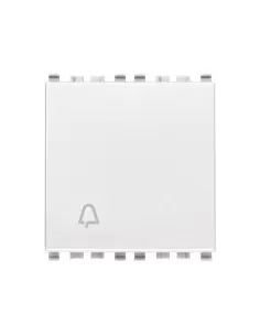 Vimar 20008.2.CB 1P n° 10A Bouton de sonnette 2 modules Blanc