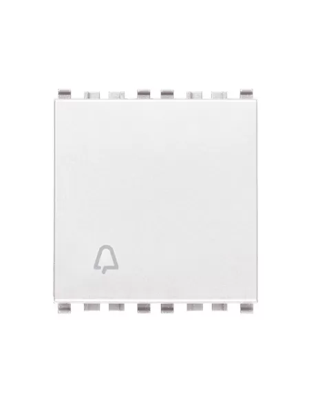 Vimar 20008.2.CB 1P n° 10A Bouton de sonnette 2 modules Blanc