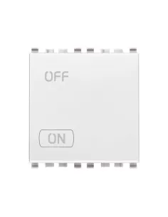 Vimar 20016.2.B 2P 20Ax Interrupteur à 2 modules Blanc