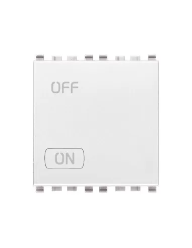 Vimar 20016.2.B Interrupteur 2P 20Ax 2 Modules Blanc