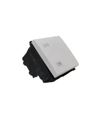 Vimar 20016.2.B Interrupteur 2P 20Ax 2 Modules Blanc