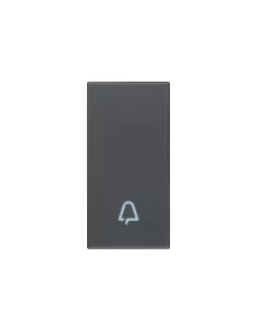 Vimar 20021.C Funda para llave de 1 módulo con símbolo de campana gris