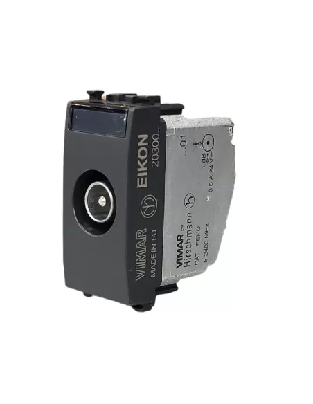 Vimar 20300.01 Presa Tv-Rd-Sat Diretta Grigio