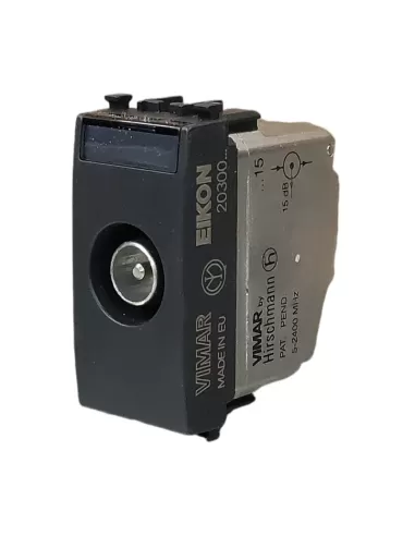 Vimar 20300.15 Prise traversante TV-RD-Sat 15 dB mâle G