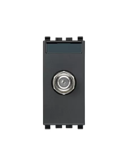 Vimar 20318 Conector coaxial tipo F hembra gris