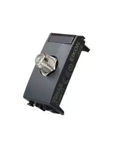 Vimar 20318 Connecteur coaxial femelle type F gris 2