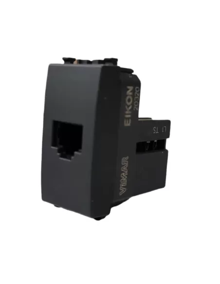 Vimar 20320 RJ11 Socket 6/4 Grey