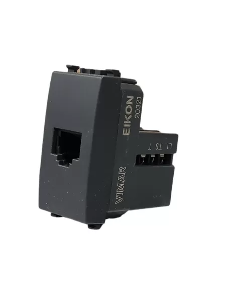 Vimar 20321 Rj12 6/6 Buchse Grau