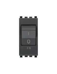 Vimar 20405.06 1P N C6 120-230V Grey Magnetothermic Switch