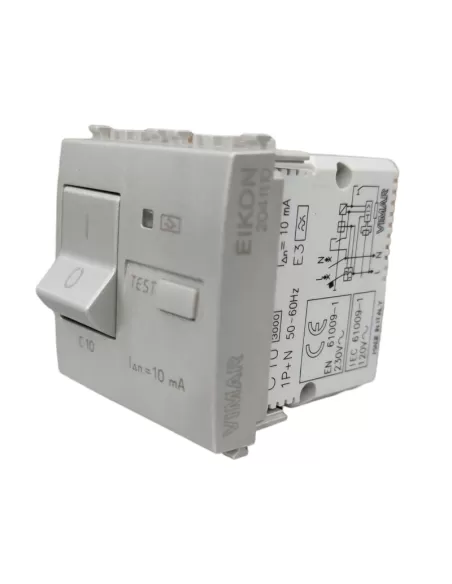 Vimar 20411.10.N 1P N C10 10Ma Next Differential Circuit Breaker