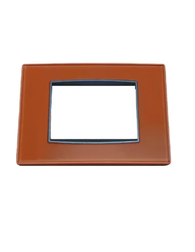Vimar 20653.73 Placca Classic 3 Moduli Ambra Ice
