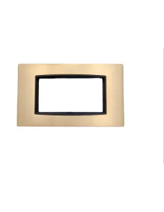 Vimar 20654.21 Assiette Classique 4 Modules Or Satiné