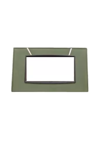 Vimar 20654.76 Plaque Classique 4 Modules Vert Glace