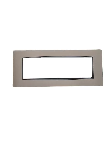 Vimar 20657.14 Plaque Classique 7 Modules Titane Mat