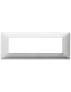 Vimar 20657.81 Classic Plate 7 Module Silber Spiegel