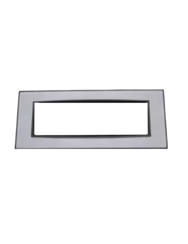 Vimar 20657.82 Eikon Placca Classic 7 Moduli Cenere Mirror
