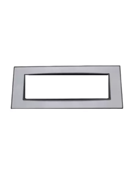 Vimar 20657.82 Eikon Placca Classic 7 Moduli Cenere Mirror