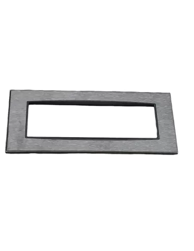 Vimar 20657.93 Classic 7-Modul-Platte aus gebürstetem anthrazitfarbenem Edelstahl