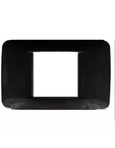Vimar 20682.12 Placca Round 2 Moduli Centrali Antracite Metal