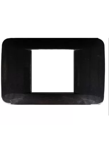 Vimar 20682.12 Plaque ronde 2 modules centraux Métal anthracite