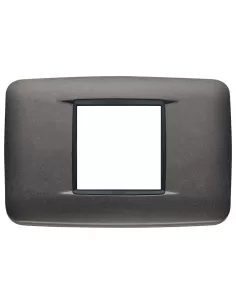 Vimar 20682.15 Plaque ronde 2 modules Anthracite mat