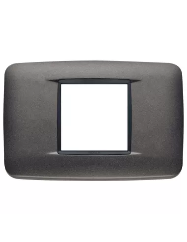 Vimar 20682.15 Plaque ronde 2 modules Anthracite mat