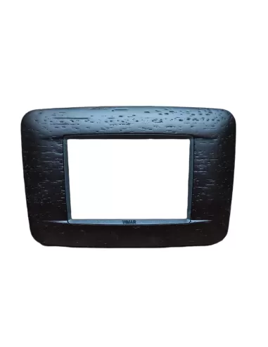 Vimar 20683.31 Round Plate 3 Modules African Wenge