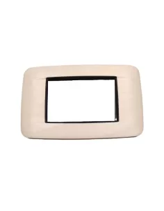 Vimar 20683.37 Placca Round 3 Moduli Acero Europeo