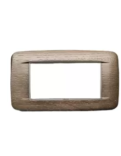 Vimar 20684.33 Assiette Ronde 4 Modules Chêne Foncé