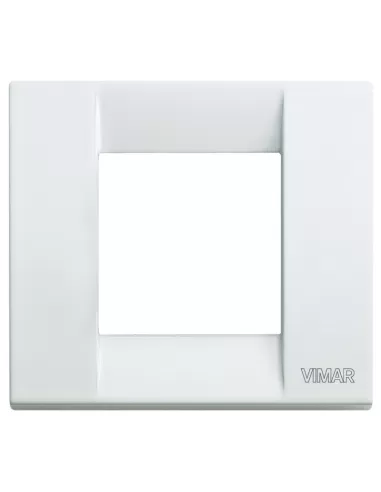 Vimar 17092.01 Idea Classic White Metal Plate 1-2 Modules For Round Boxes