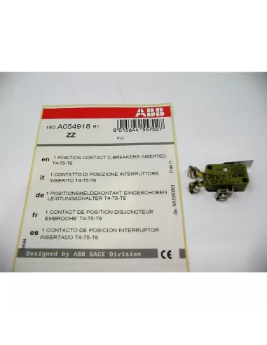 Abb aup-i t4-t5-t6 position du commutateur de contact insérée 1sda054918r1