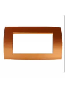 Abb 2cse0421sfz elos placca soft metallica 4 moduli rosso rame