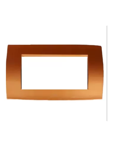 Placa de metal blando Abb 2cse0421sfz elos de 4 módulos, color rojo cobre