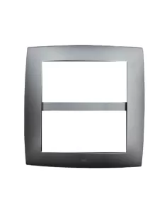 Abb 2cse0804smp plaque intelligente en technopolymère elos 8 modules gris volcan