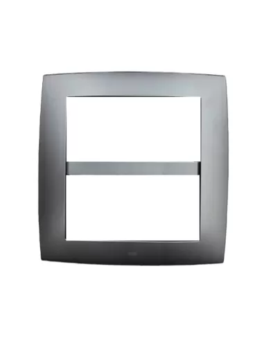 Abb 2cse0804smp plaque intelligente en technopolymère elos 8 modules gris volcan
