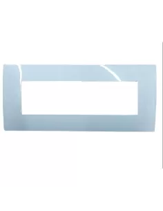 Plaque à 7 modules Abb 2csk0714ch série transparente bleu pastel