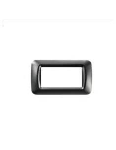 Gewiss 3-seater plate in metallic slate top gw22613 system 2