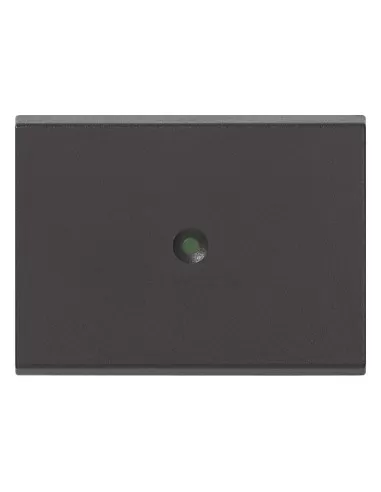 Vimar 16972 - Cubierta de llave neutra de 2 módulos para pulsadores/interruptores basculantes, gris