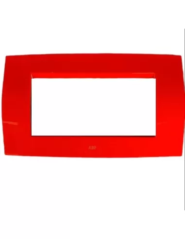 Plaque en technopolymère souple ABB 2CSE0420SFP, 4 modules, rouge ELOS