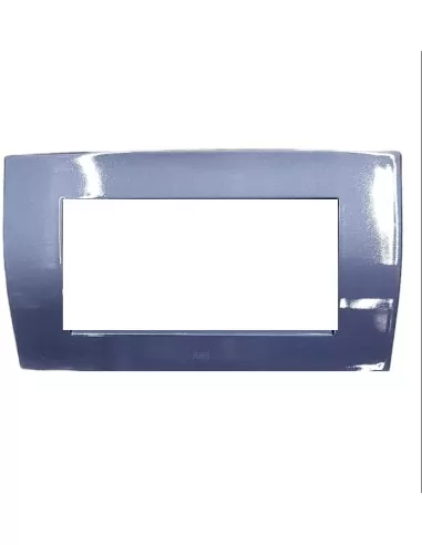 Abb 2cse0431sfz placca soft in metallo 4 moduli  elos blu mediterraneo