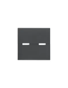 Vimar 20532.S 2 cache-clés module neutre pour boutons à bascule gris
