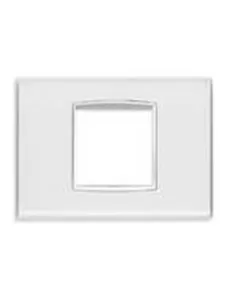 Vimar 20652.B41 Placca Classic 2 Moduli Centrali Reflex Ghiaccio