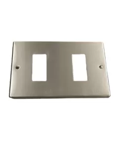 Vimar 08536 Placca 2 Fori Per Scatole Rettangolari Oro Serie 8000