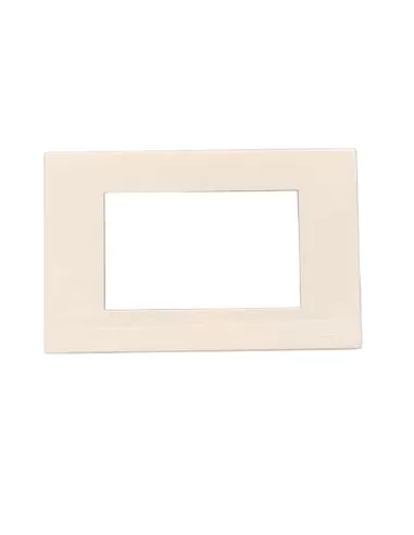 Vimar 08657.Z Placca Resina Scatto 3 Moduli Bianco Senza Preforature