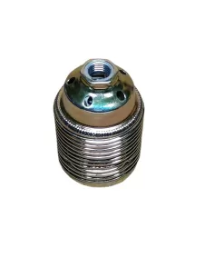 Portalámparas Vimar E27 de metal color latón con abrazadera 02144